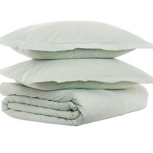 John Robshaw Cinde Sage Green Queen Duvet and Pillow Shams Set